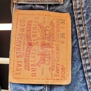 Men's 36x32 505 Regular Fit, Straight Leg Levi Jeans